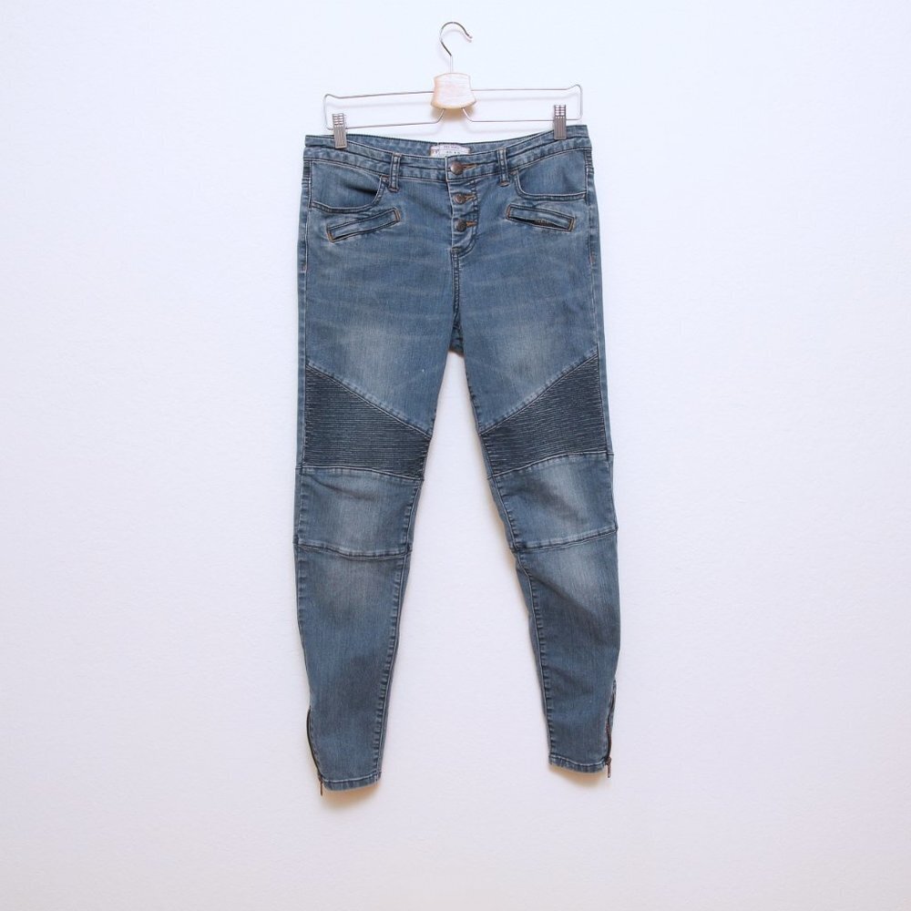 Free People Millenium Button‎ Fly Skinny Jeans